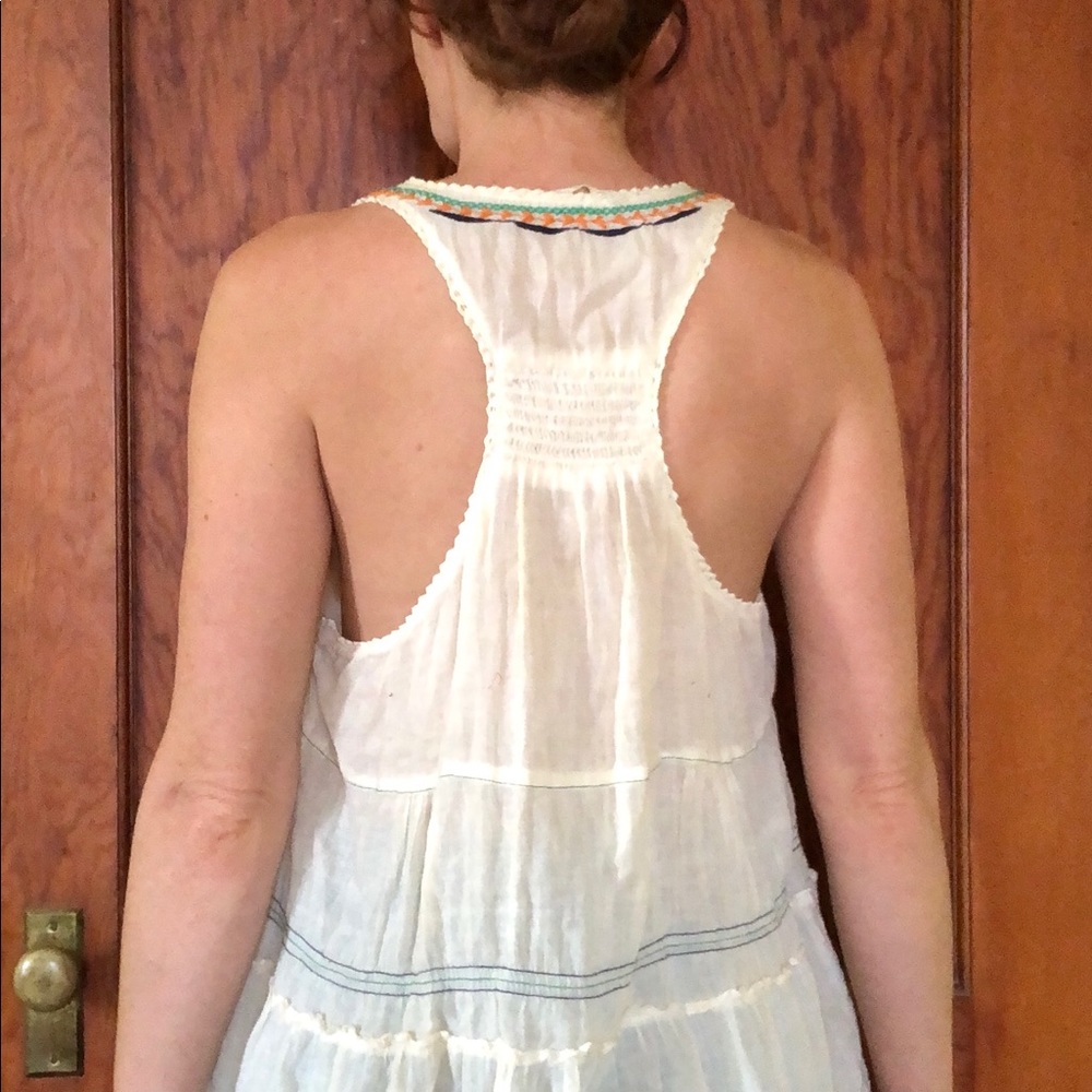 White hippie-chick top
